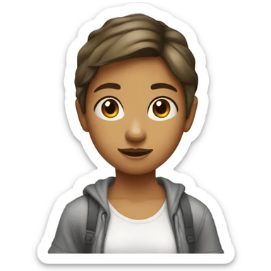 Girl with t shirt and barefoot and no sticker