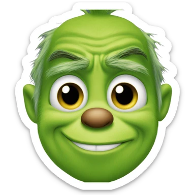henry cavill as grinch sticker
