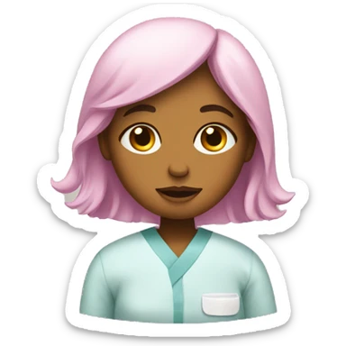 Get well soon girl sticker