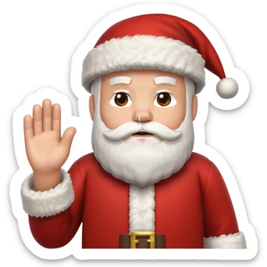 minecraft santa claus sticker