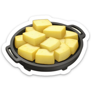 Raclette with potatoes sticker
