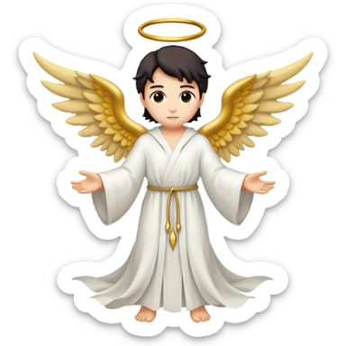 Angel with demon wings  sticker