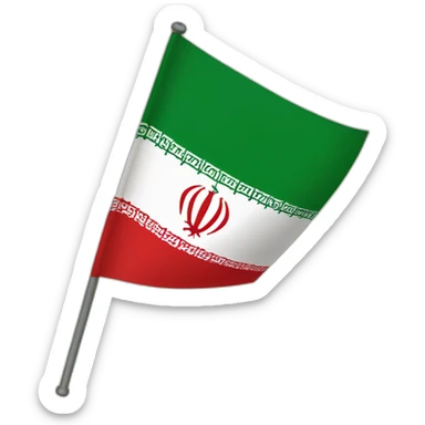 The flag of Iran during the Pahlavi period sticker