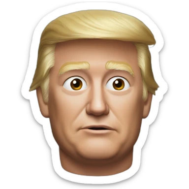 real donald trump mug shot sticker