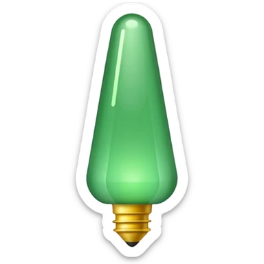 make exclamation point in light green color emoji sticker