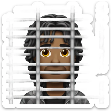 King von in jail sticker