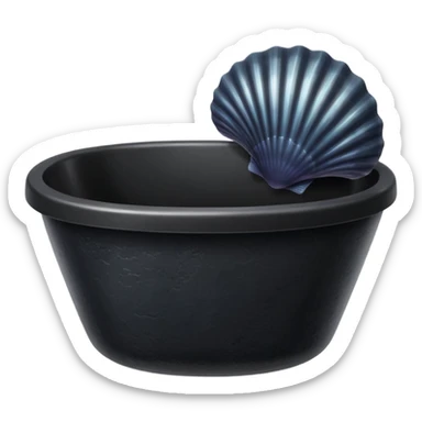 Black Sea shell tub sticker