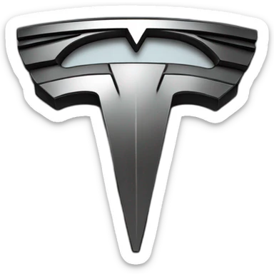Tesla logo sticker