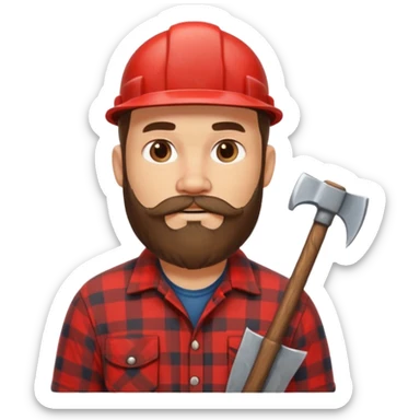black lumberjack sticker