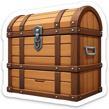 chest brown emoji low poly  sticker