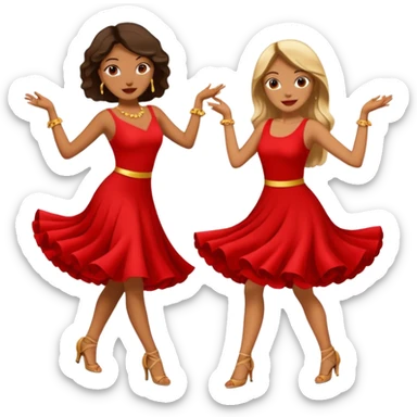 salsa women dance  sticker