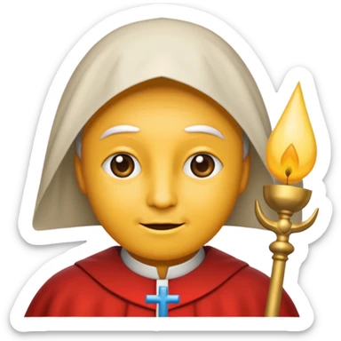 emoji prêtre catholique du moyen âge  sticker