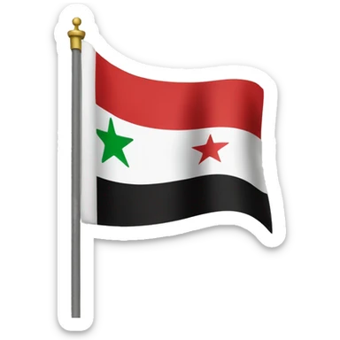Independent syria flag sticker