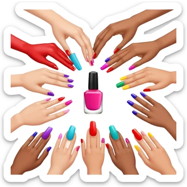 Nail artists sticker