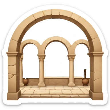 triple arch like santa barbara serial sticker