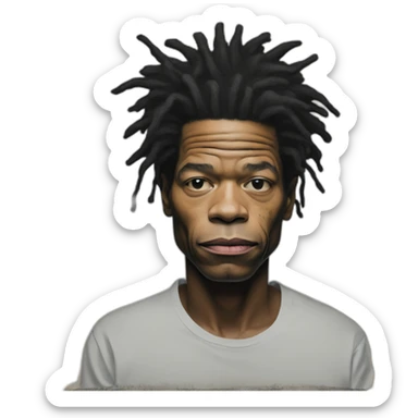 basquiat sticker