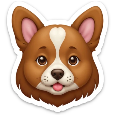 Dog blowing your kisses ￼ sticker