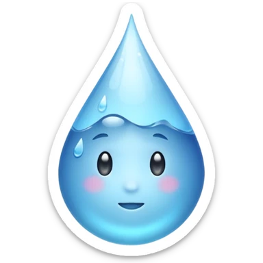 white droplet emoji sticker