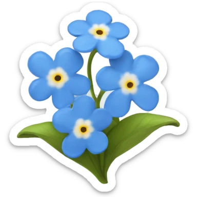 Forget me nots  sticker