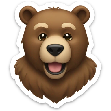 A Proud bear sticker