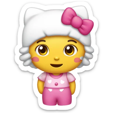 hello kitty emoji sticker