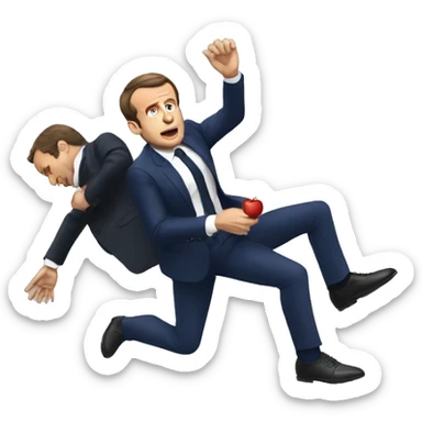 Emmanuel Macron accident sticker