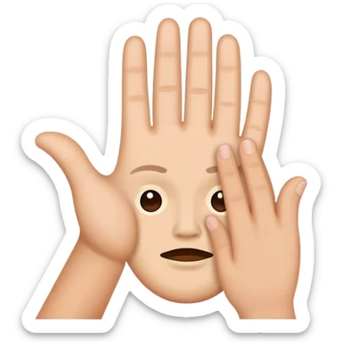 icon representing 'ignore' or 'mute', such as a face with a hand raised or a crossed-out symbol sticker