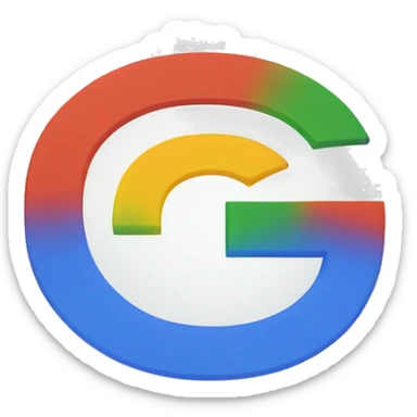 the letter G logo of google sticker