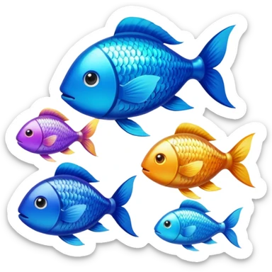 School of Fish sticker