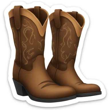 Cowboy boots sticker