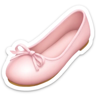 soft pink ballerina shoes sticker