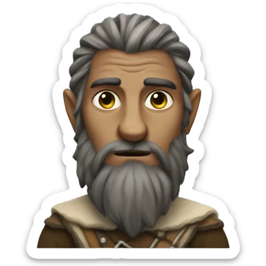 firbolg without beard sticker