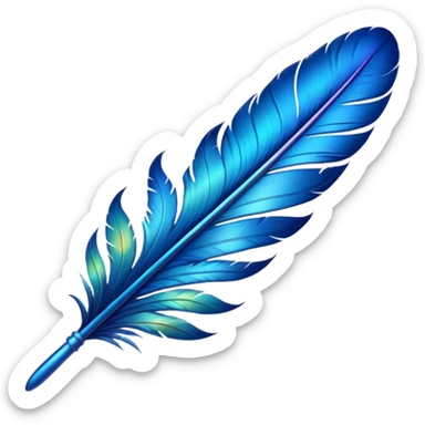 Krishna feather sticker
