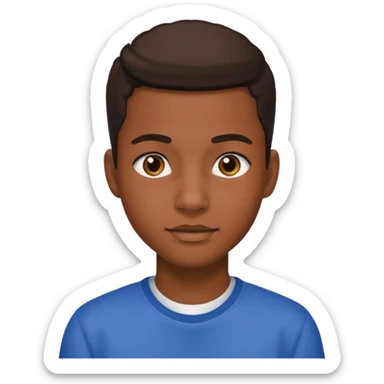 American black highschool student sticker