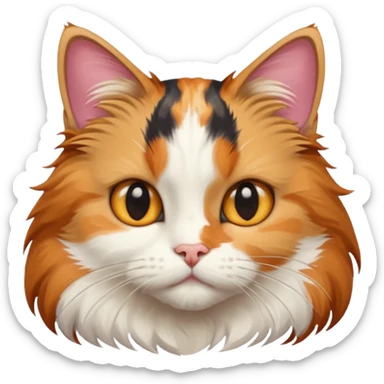realistic cat from a side angle sticker