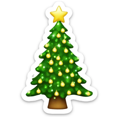 Sparkling Christmas Tree sticker