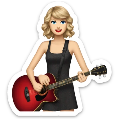 Taylor Swift qui chante  sticker