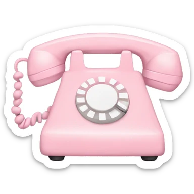 A pastel pink phone sticker
