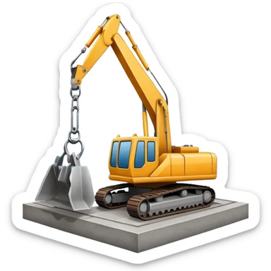 Obra construcción sticker