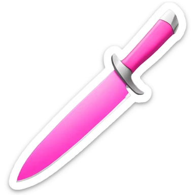 Pink knife sticker