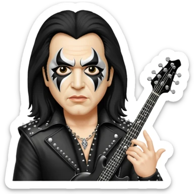 Gene Simmons bajista de Kiss sticker