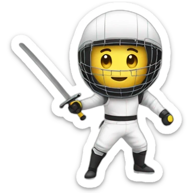 Fencer sticker