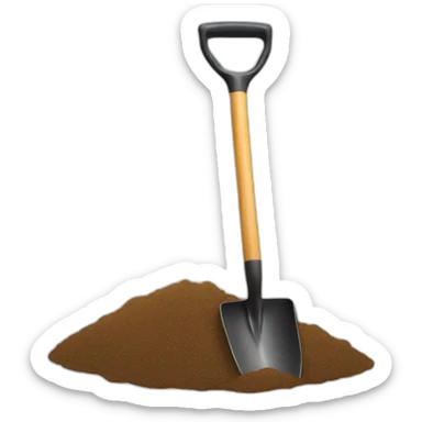 use a shovel sticker