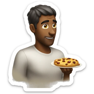 Guy looking at something he thinks is extremely delicious  sticker