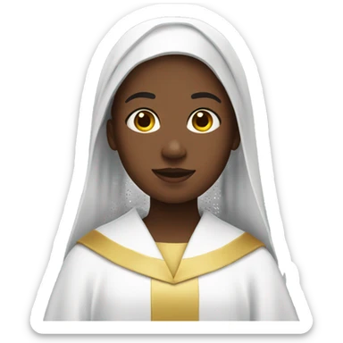 Girl in choir robe sticker