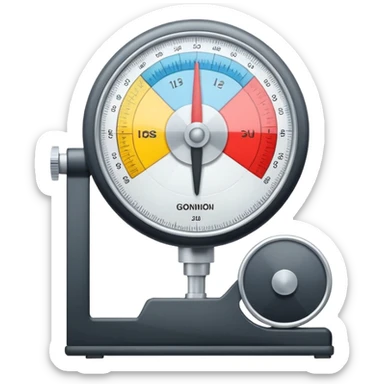 physiotherapy goniometer sticker
