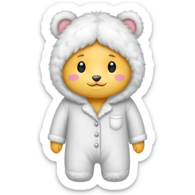 fluffy pyjamas sticker