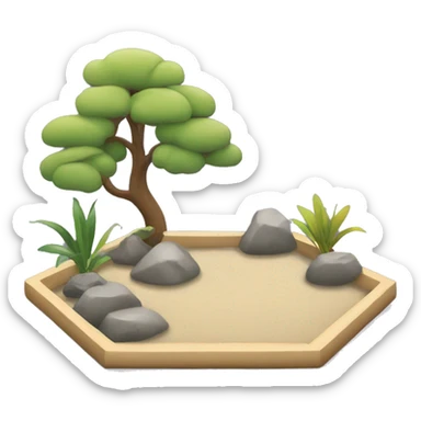 Zen garden sticker