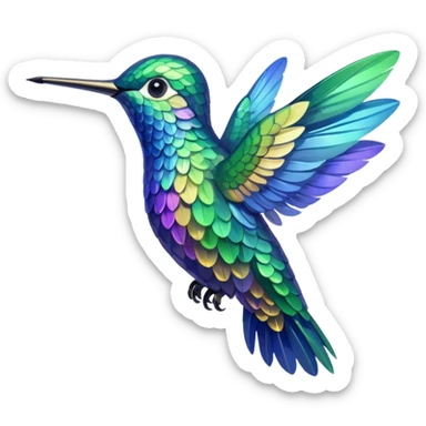 Hummingbird sticker
