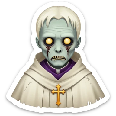 an undead priest sticker